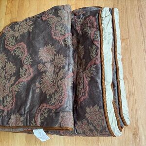 NWOT Joseph Abboud Floral King Comforter & 2 Shams Made In USA